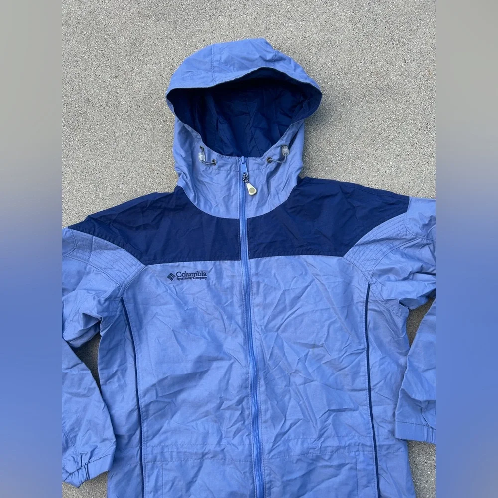 Columbia Blue Hooded Jacket Women Size Small - Picture 5 of 13